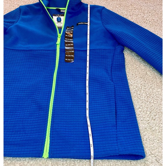 *NWT* Lands’ End Zip Up Fleece-Blue Green-Size 14-16 - Picture 7 of 7